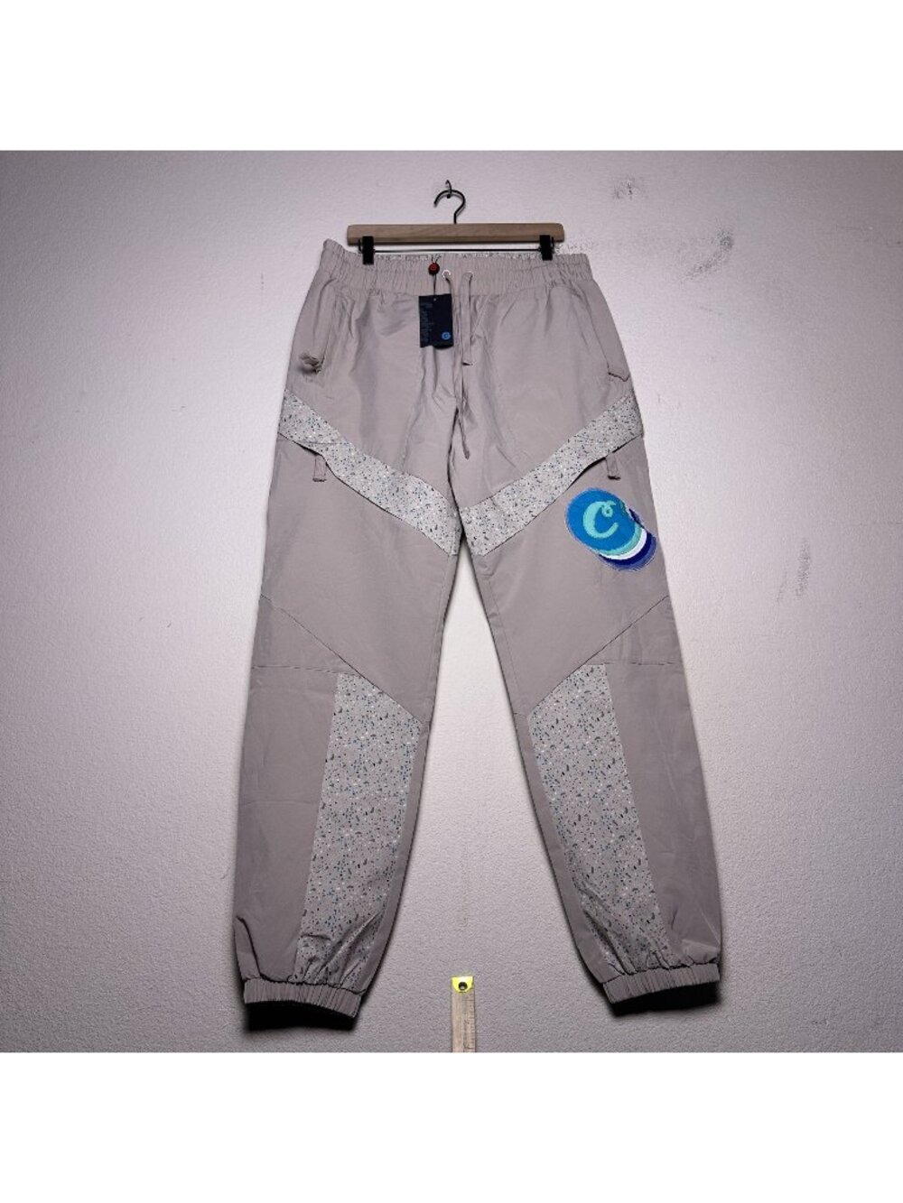 NWT Cookies Joggers Cream Pant Men XL Blue Stretch Fit Rap Tree Gymwear Running